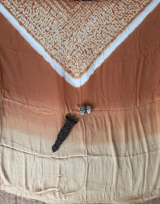 Persian ombrã© modal silk shibori kurta/kaftan material