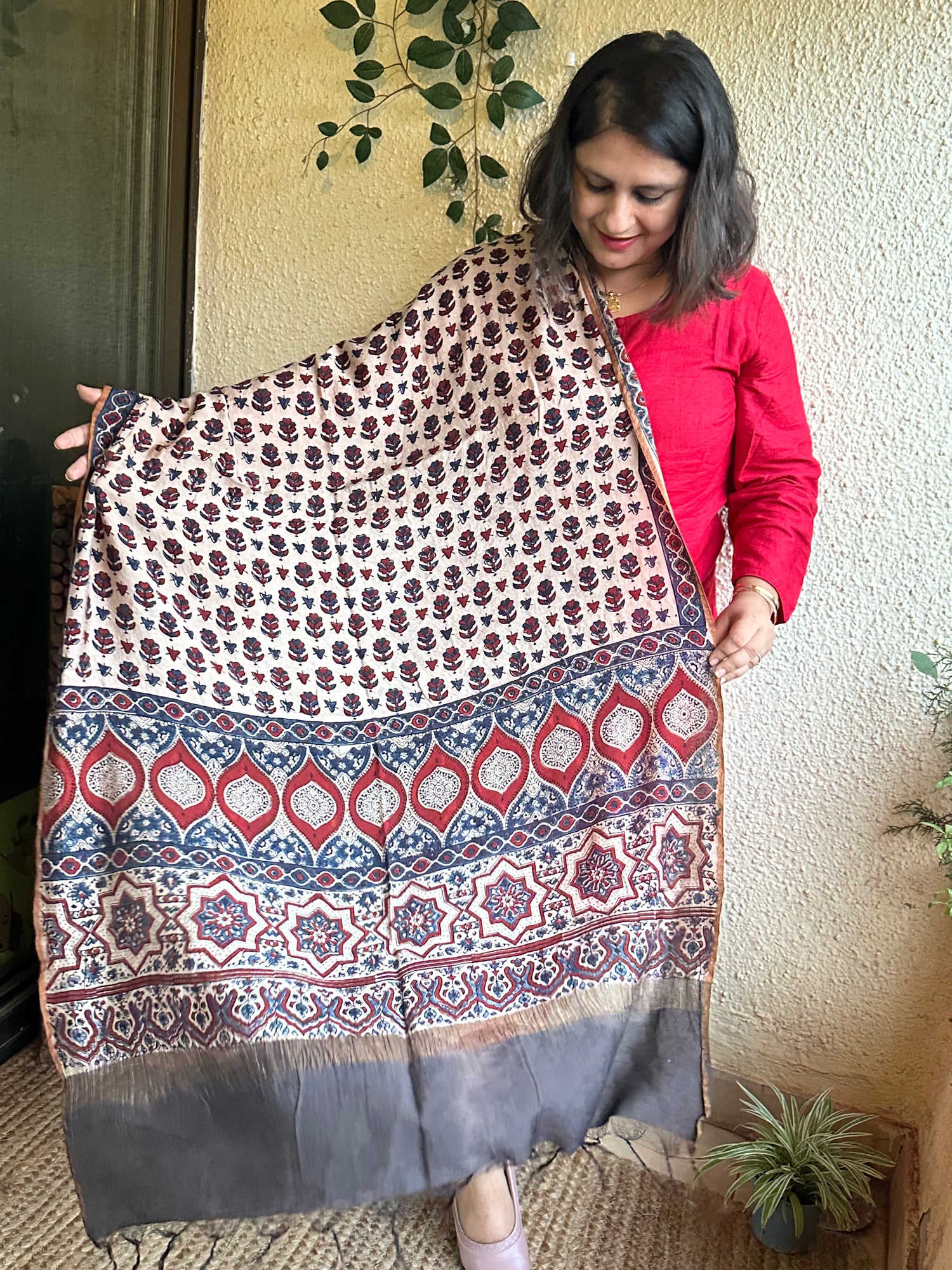 Ajrakh Dupatta