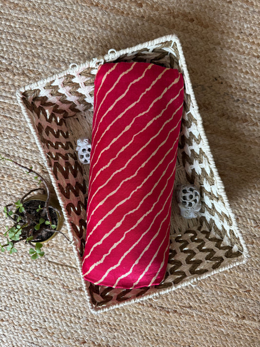 Pink leheriya mashru silk fabric msf- 11