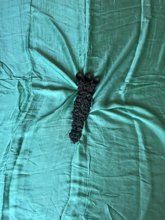 Seafoam green solid modal silk fabric
