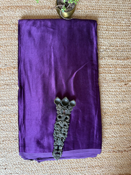 Purple solid mashru silk fabric msf- 4