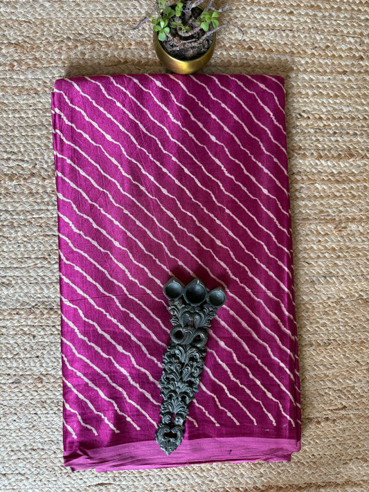 Magenta purple leheriya mashru silk fabric msf- 12